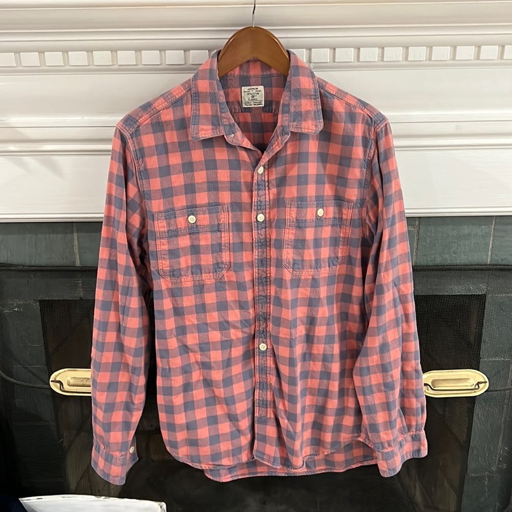 J Crew Men’s Flannel Medium multicolored